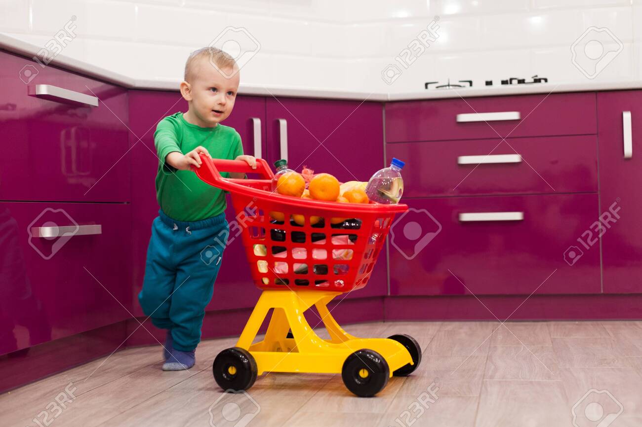 shopping cart kid
