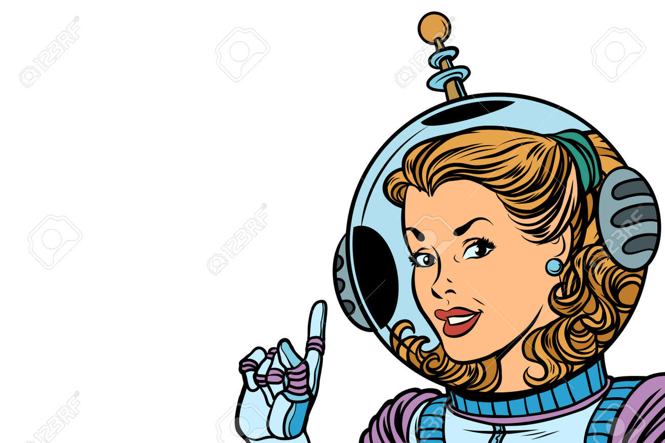 Female Astronaut Isolated Comic Book Cartoon Pop Art Retro Vector  Illustration Drawing Royalty Free SVG, Cliparts, Vectors, and Stock  Illustration. Image 90687875.