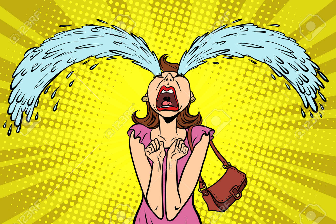 Gratuit Images Drole Femme Pleurant Les Grosses Larmes Bande Dessinee Bande actualisé par