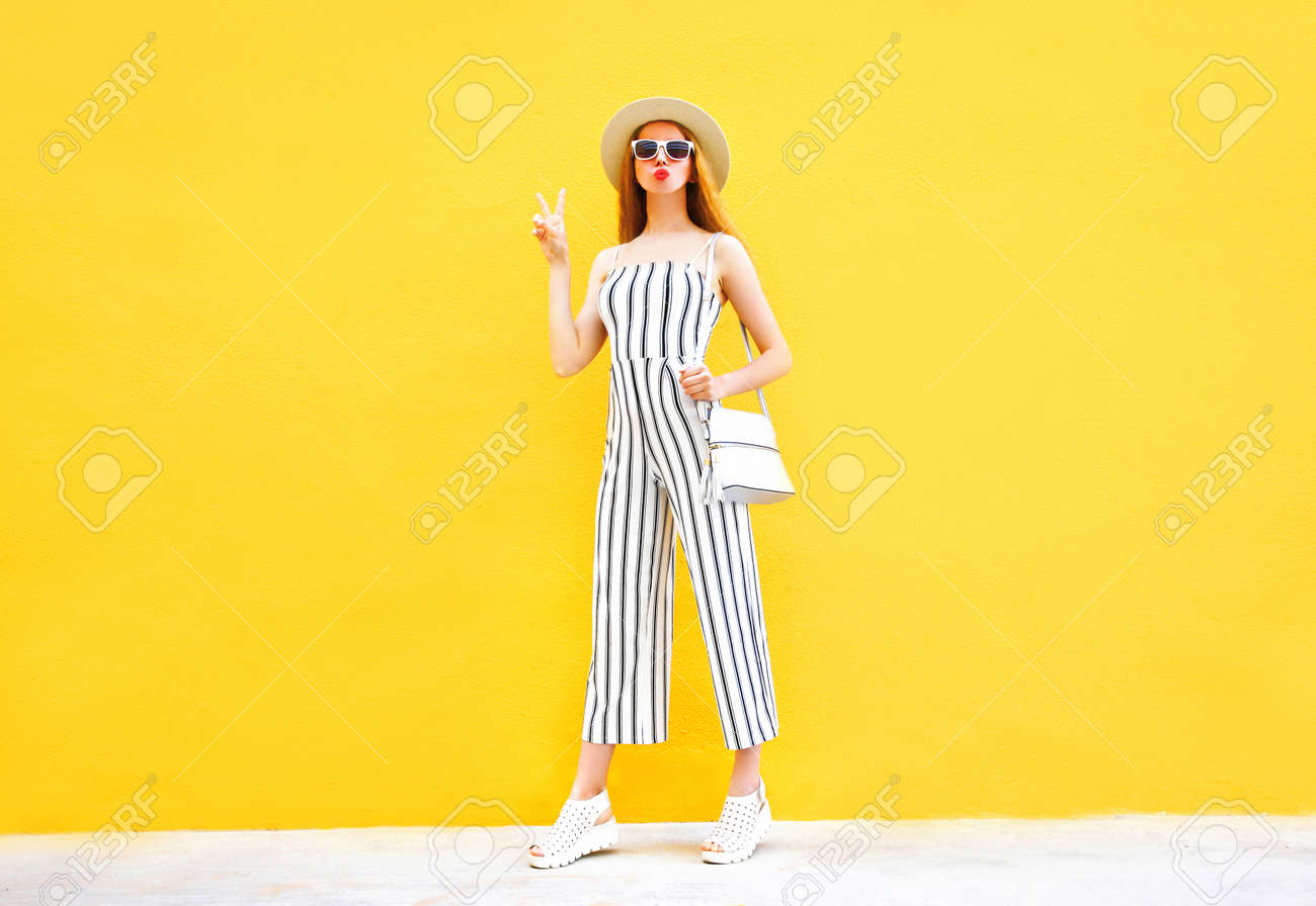 girl striped pants