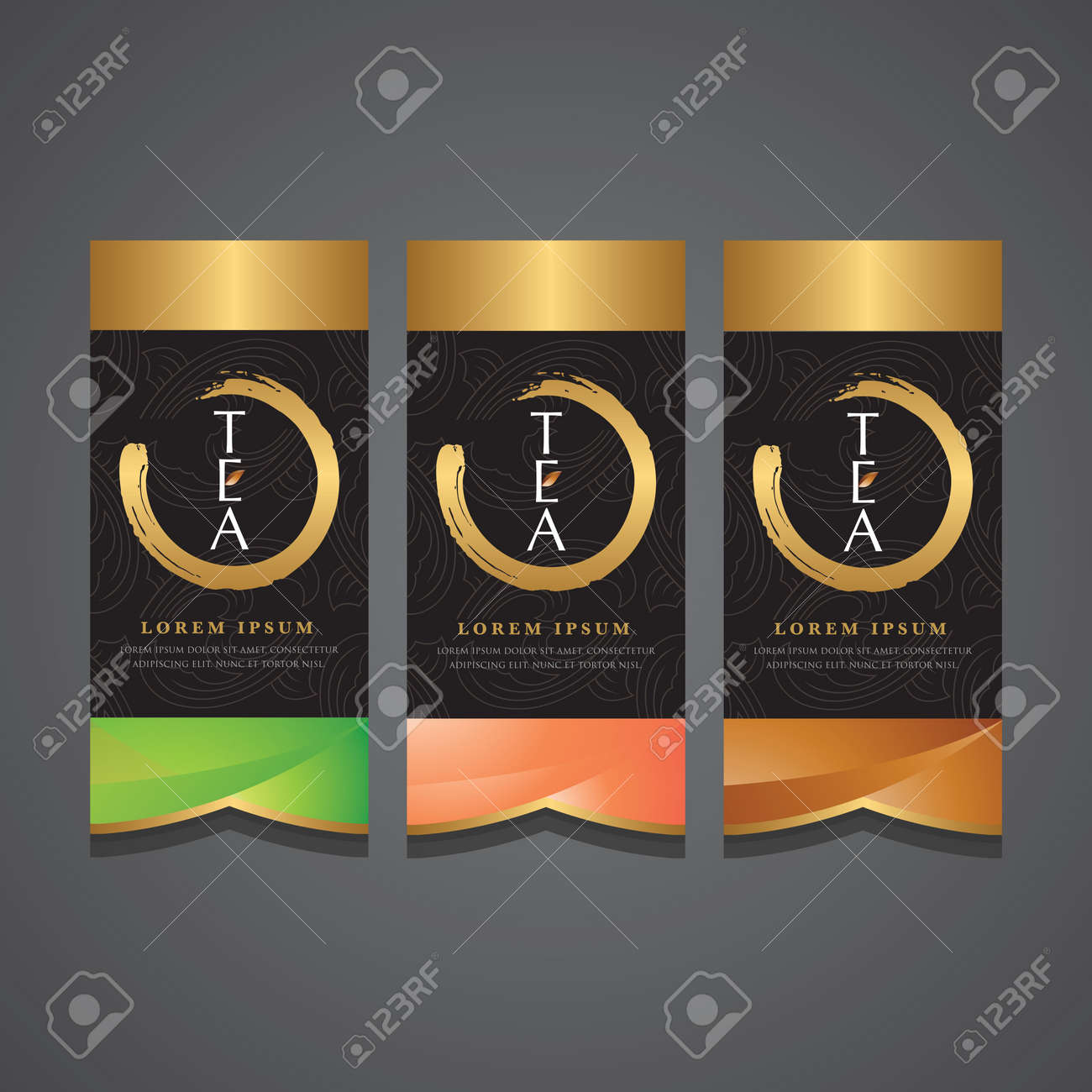 tea label templates