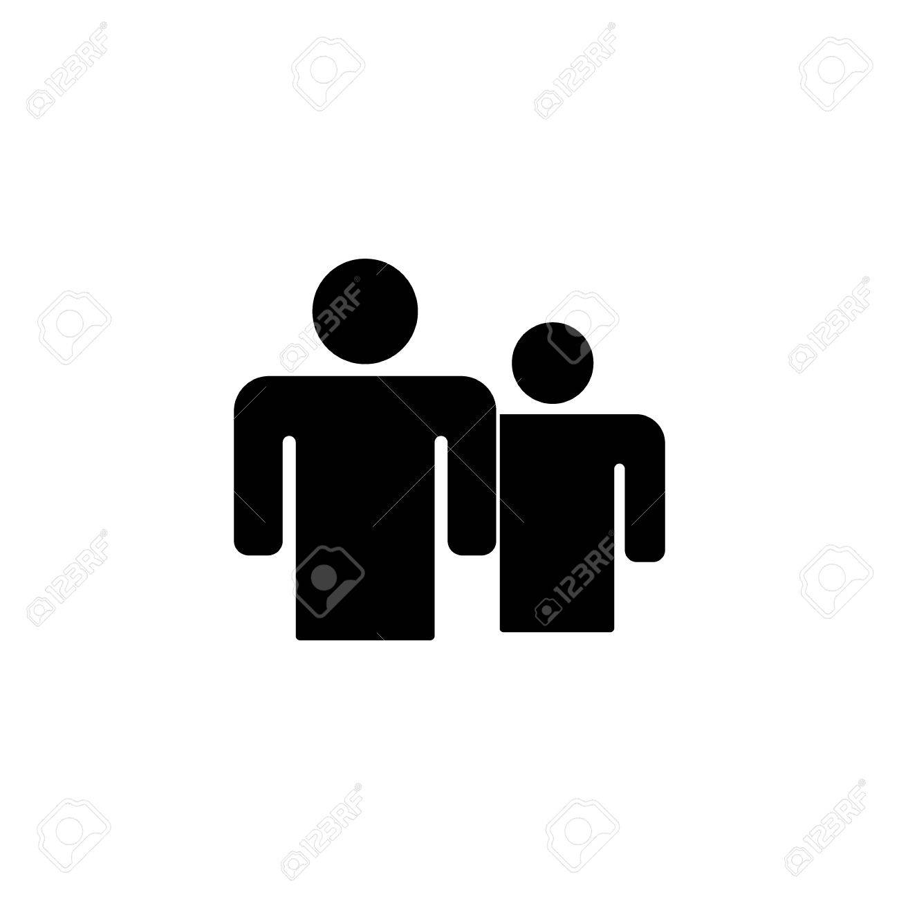 友達アイコン ベクトル イラスト白背景に分離されました 友情の記号 ベスト フレンド シンボル のイラスト素材 ベクタ Image