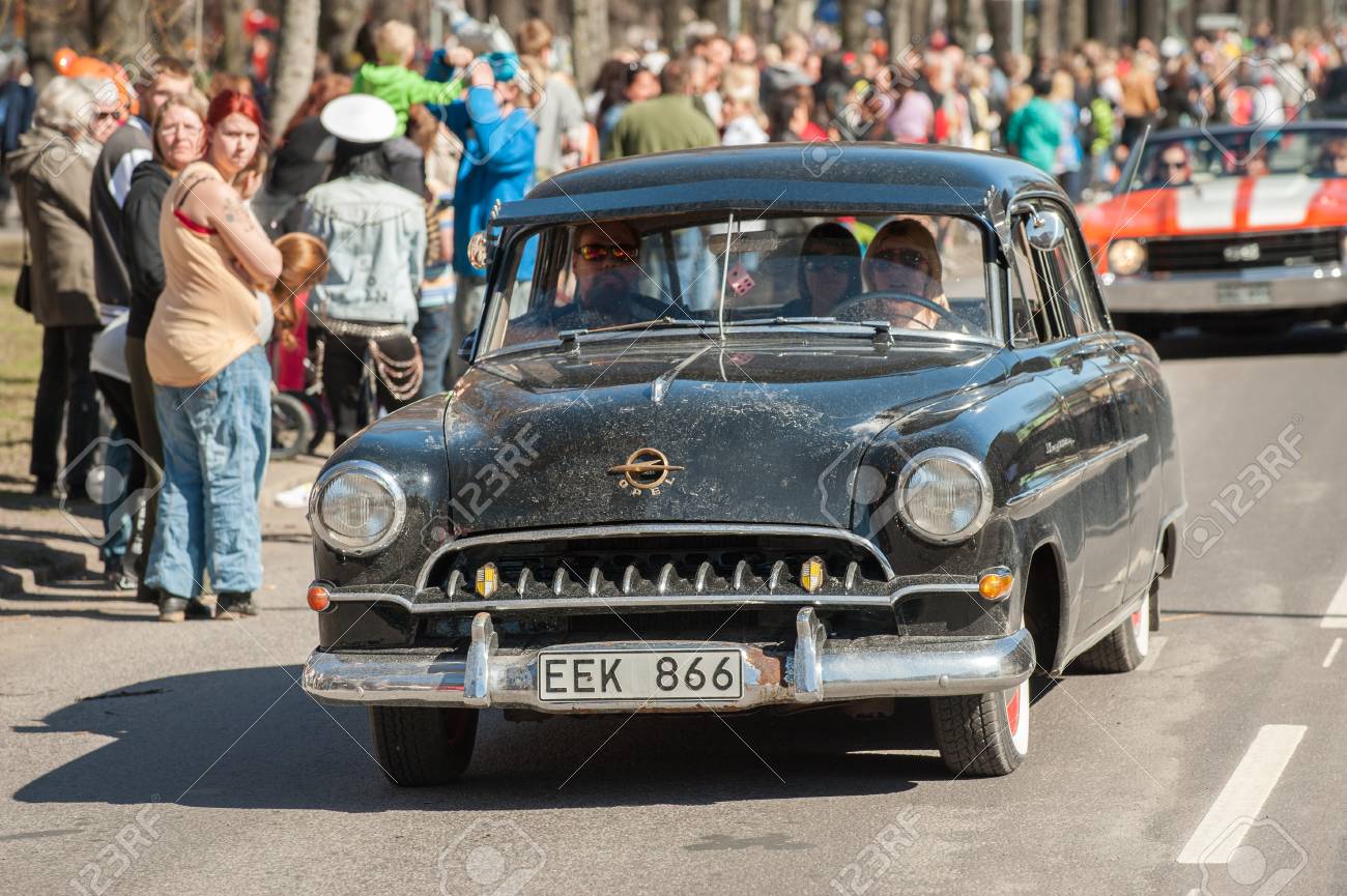 Norrkoping Sweden May 1 2013 Opel Kapitan 1954 At The Classic Car Parade Celebrating Spring On