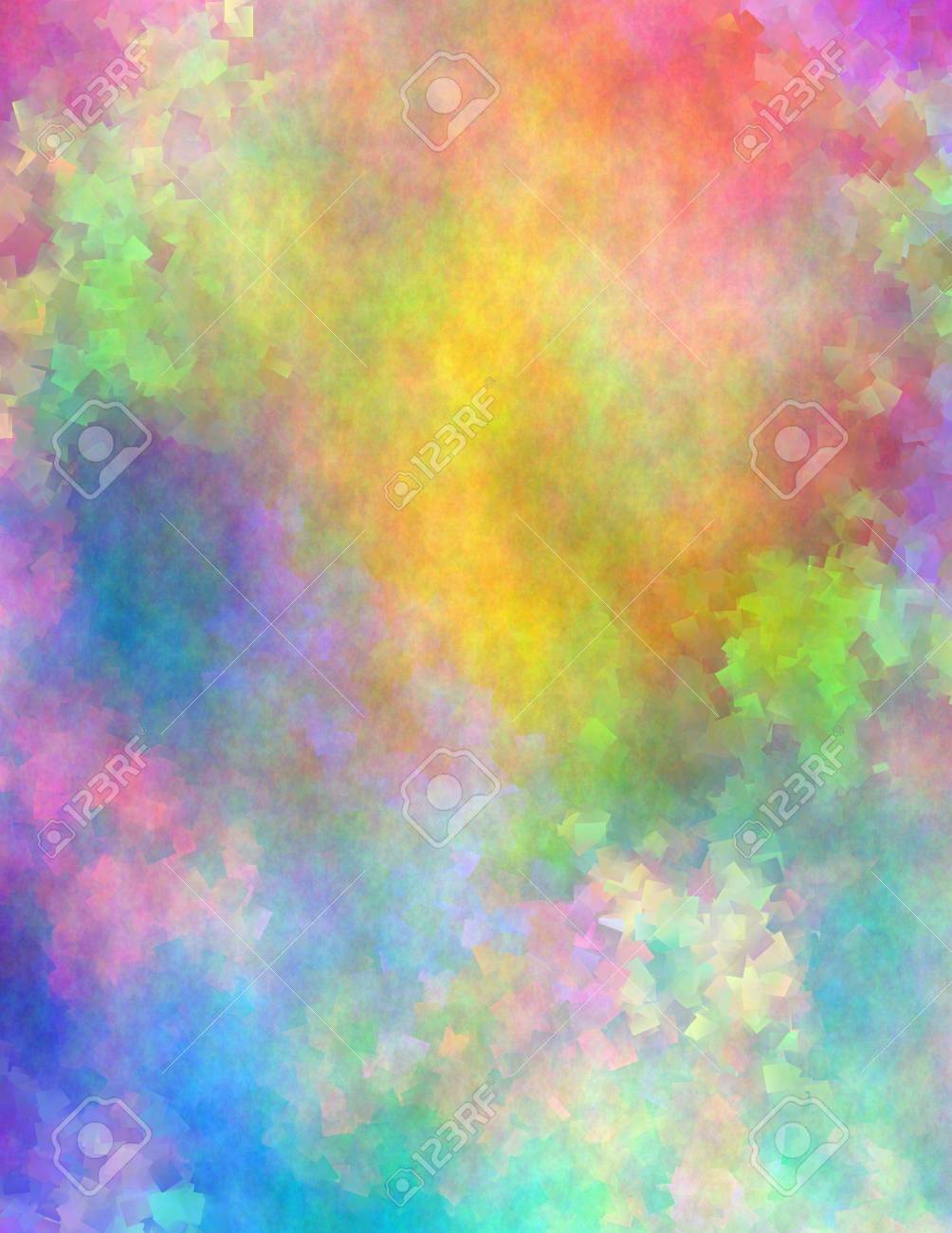 Abstract Painting In Vivid Colors Stock Photo Picture And Royalty Free Image Image