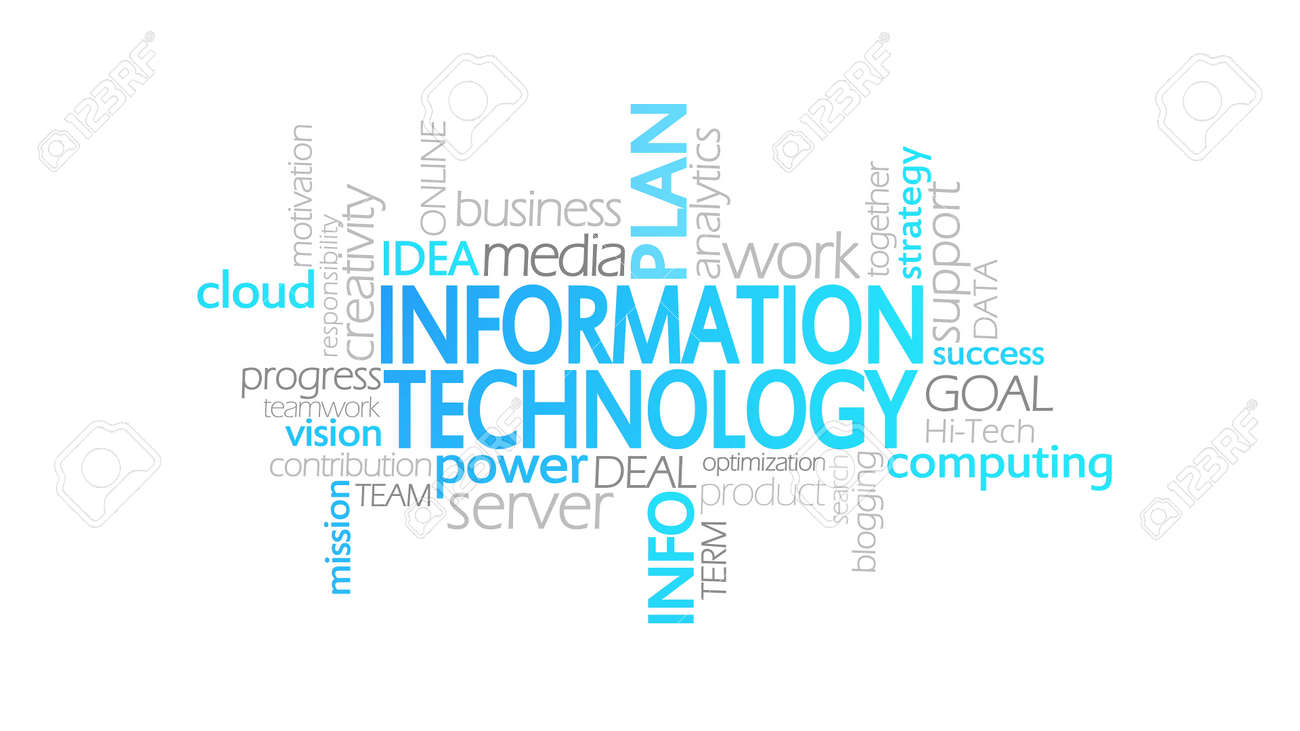 情報技術 タイポグラフィ アニメーション単語雲の概念図 の写真素材 画像素材 Image