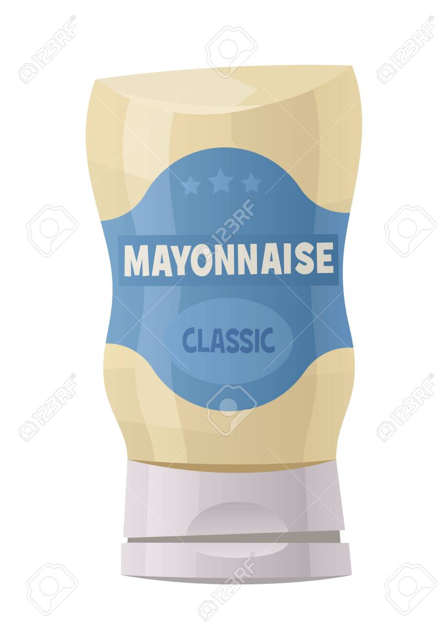 Download Glossy Plastic Bottle For White Sauce Dressing Mayonnaise Vector Royalty Free Cliparts Vectors And Stock Illustration Image 147461259