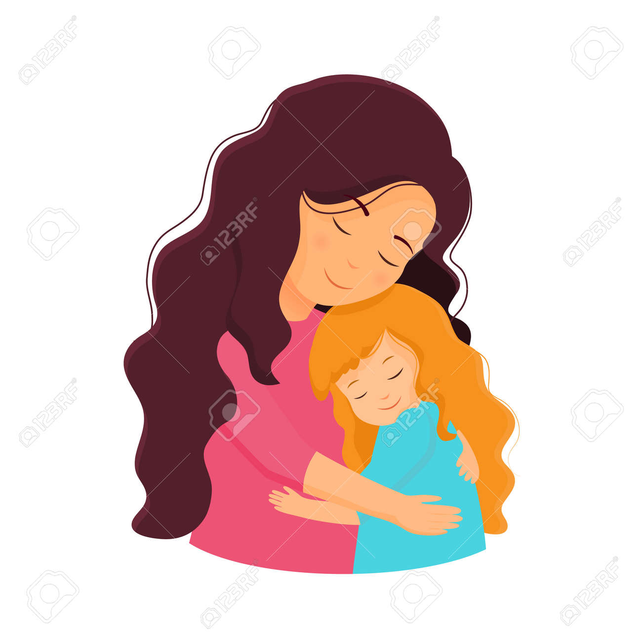 Mother And Daughter Hugging Mother And Daughter Hugging