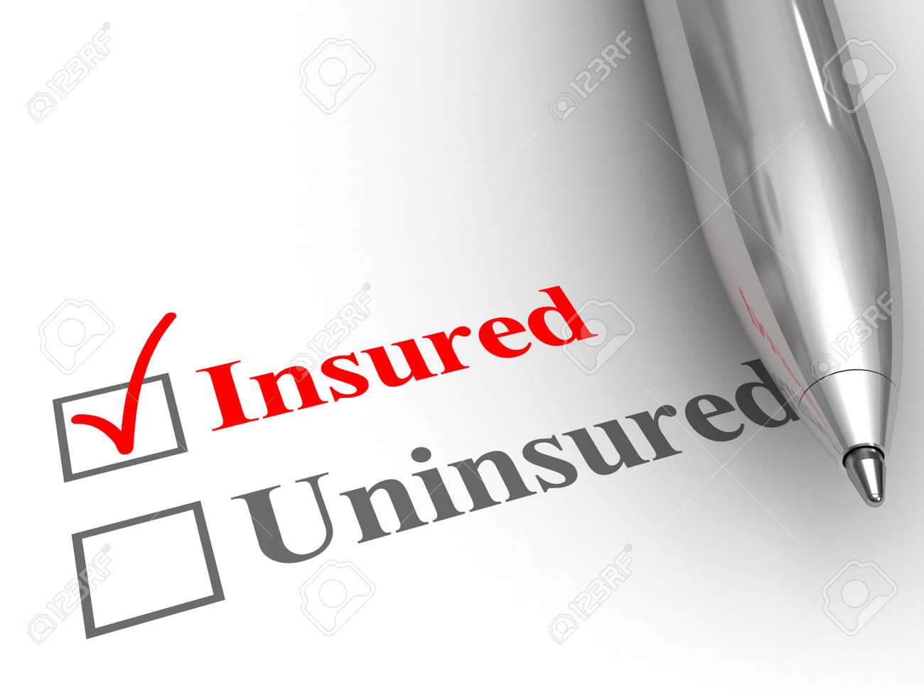 Insured status. Pen on form to answer if you are covered by an insurance policy for medical, auto, homeowner, life protection or another, with insured checked. - 53002535 Insured status. Pen on form to answer if you are covered by an insurance policy for medical, auto, homeowner, life protection or another, with insured checked. - 53002535