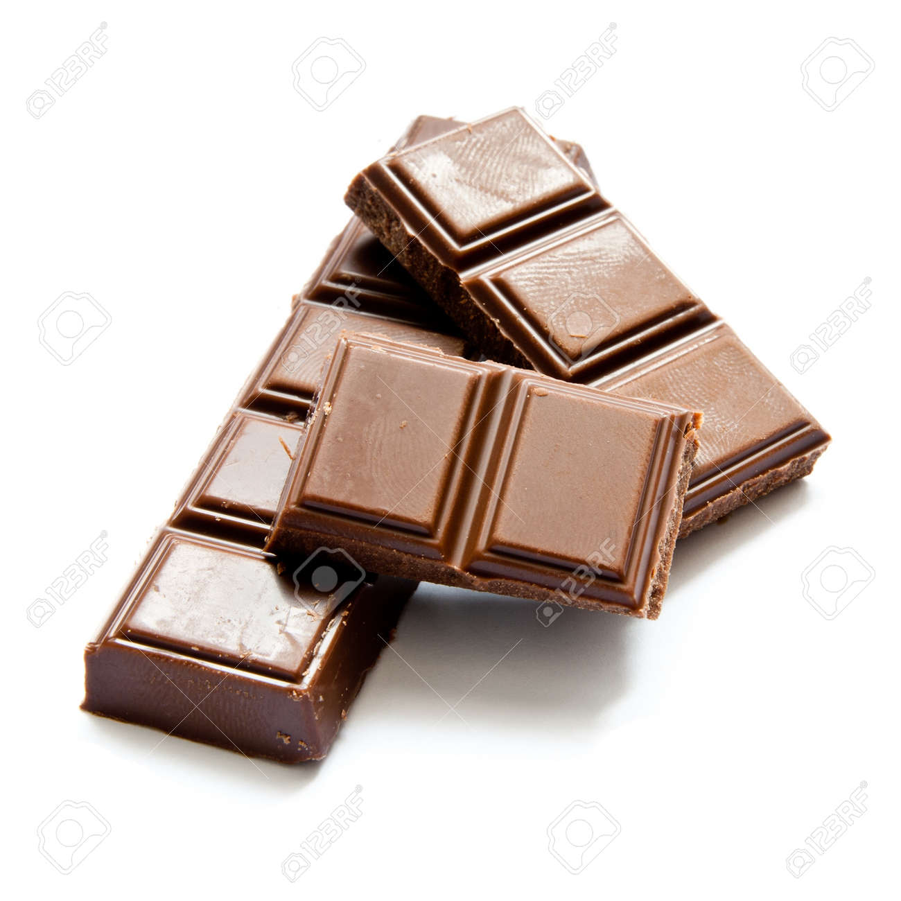 チョコレート 白い背景で隔離 の写真素材 画像素材 Image