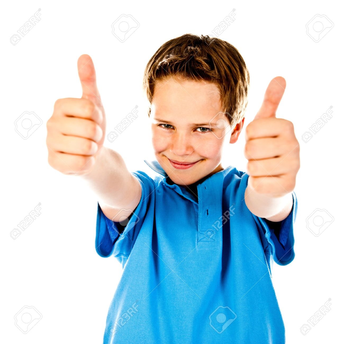 Little Boy Giving A Thumbs Up Stock Photo Picture And Royalty