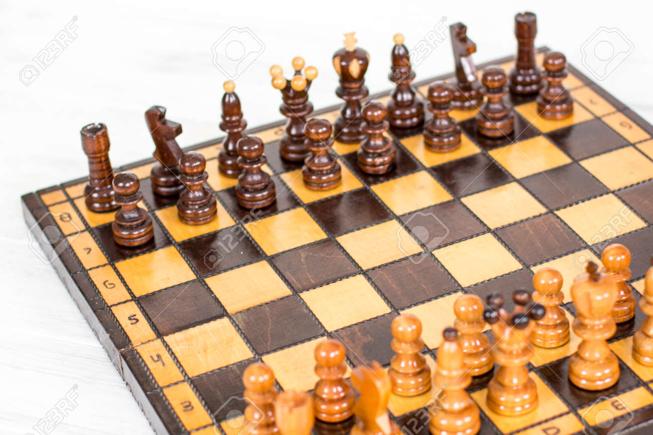 wooden chess
