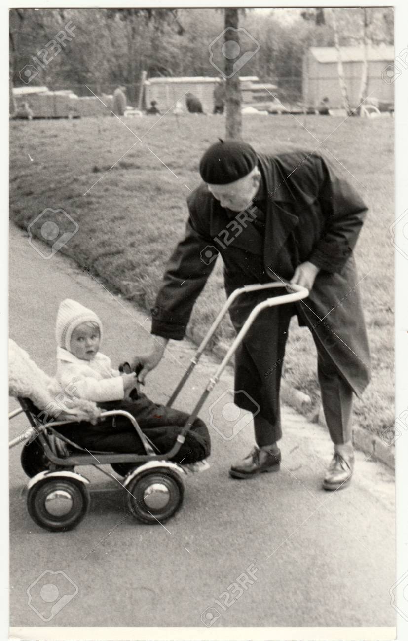 landau bébé vintage