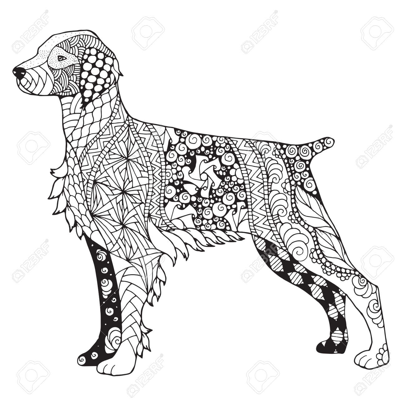 りんね様専用です。 色鉛筆画 パグ 犬の絵