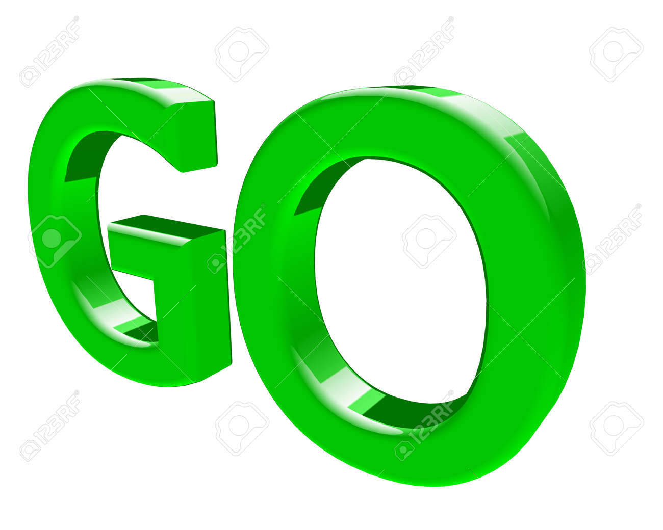 3d Rendering Go Text 3d Illustration Stock Photo Picture And Royalty Free Image Image