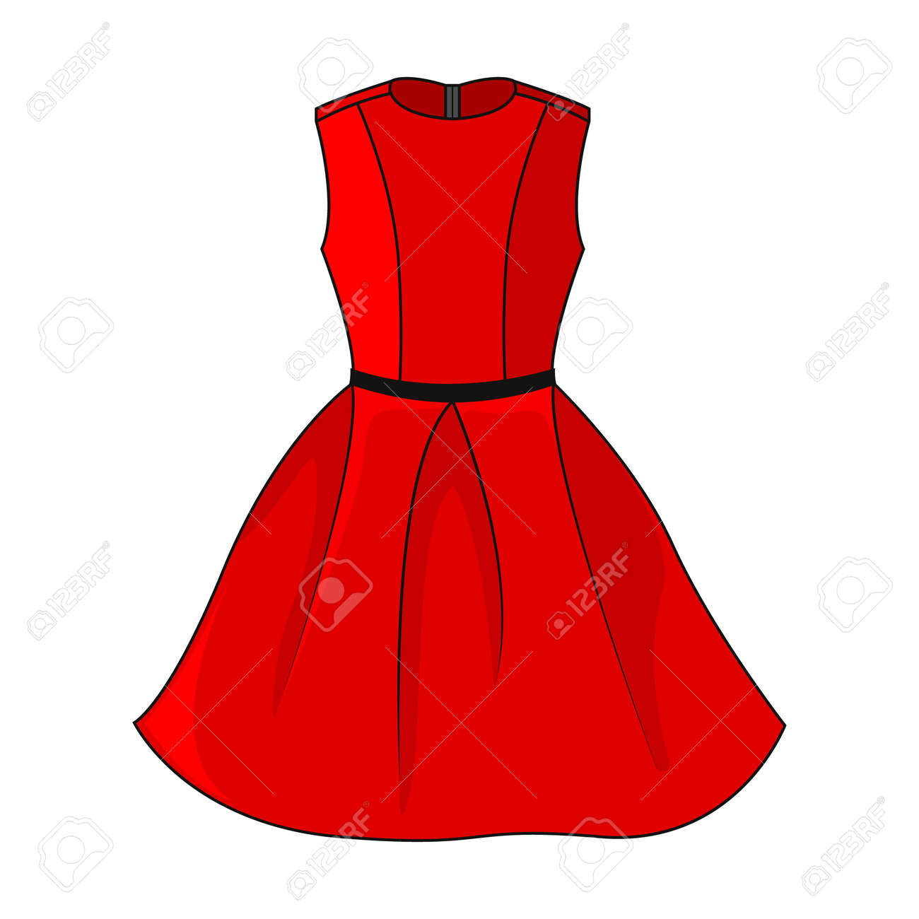 red dress clothing
