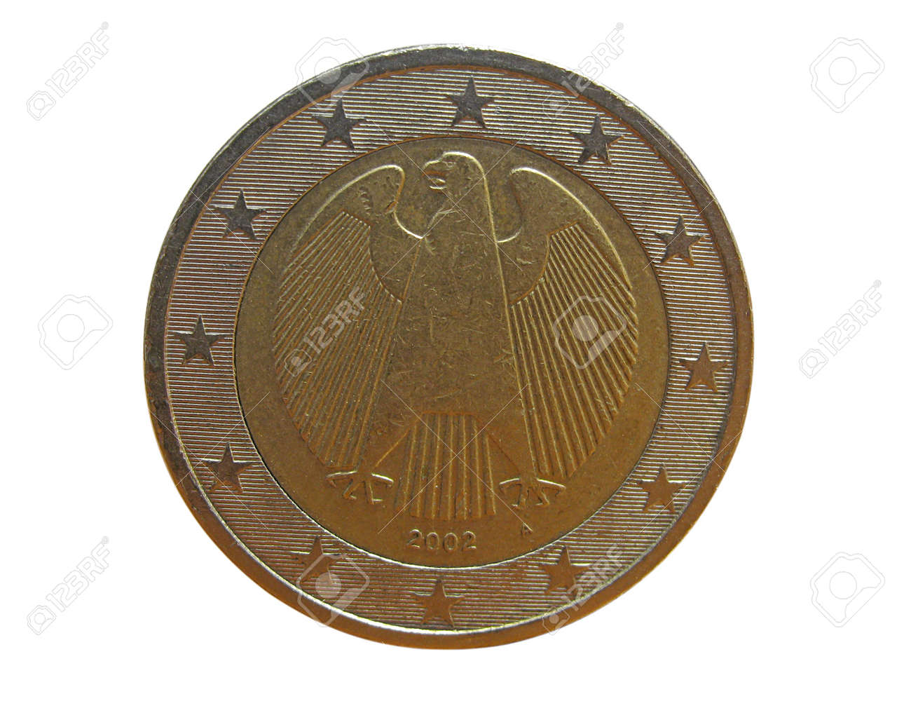ドイツの 1 ユーロ コインを裏側します。の写真素材・画像素材 Image 8581828
