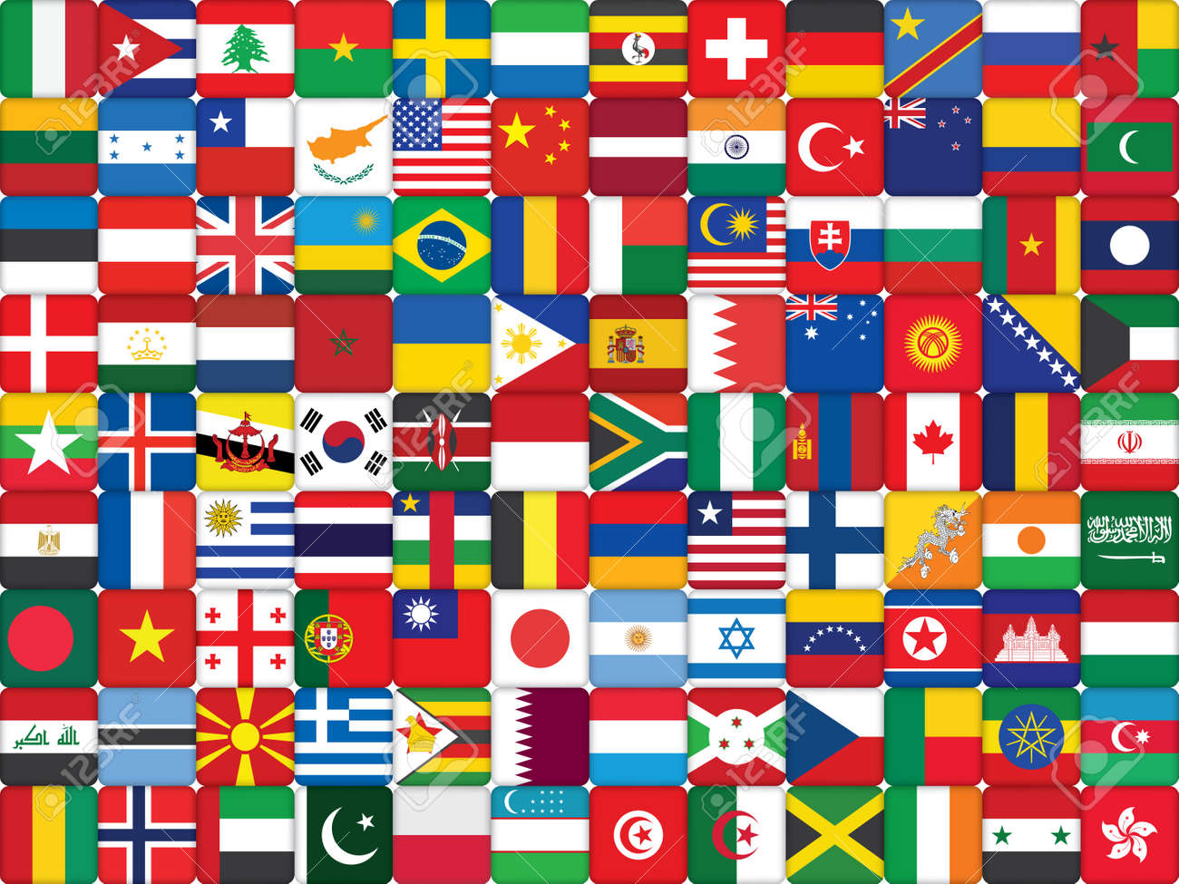 flags of the world background