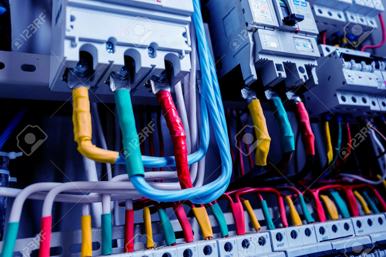 Wires And Switches In Electric Box. Electrical Panel With Fuses And Contactors. Background And Texture Stock Photo, Picture And Royalty Free Image. Image 149965065. Wires And Switches In Electric Box. Electrical Panel With Fuses And Contactors. Background And Texture Stock Photo, Picture And Royalty Free Image. Image 149965065.