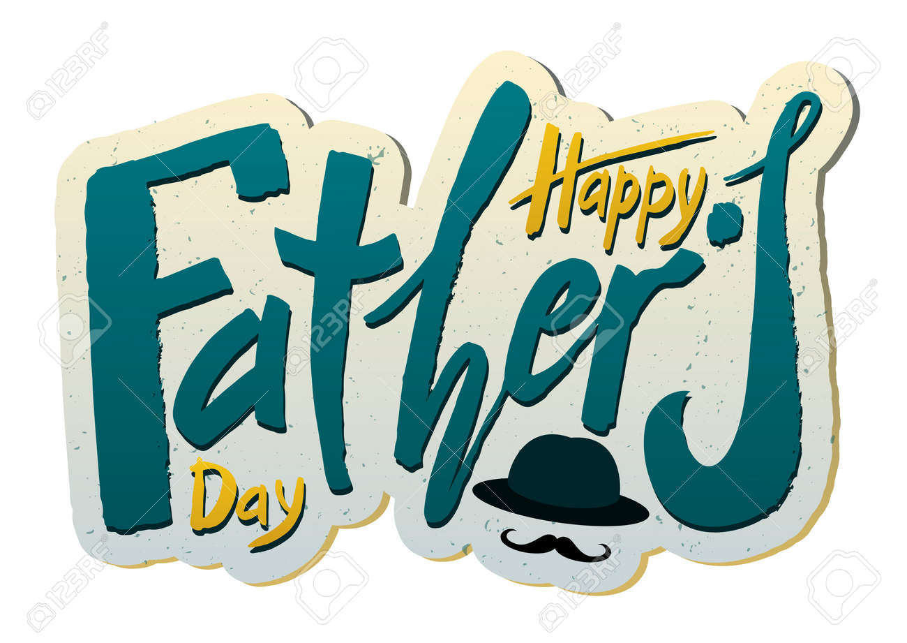 グリーティングカード おめでとう ギフトラッピング ステッカーのためのテクスチャの背景に美しい手書きのテキストハッピー父の日 ベクトルの図のイラスト素材 ベクタ Image グリーティングカード おめでとう ギフトラッピング ステッカーのためのテクスチャの背景に美しい手書きのテキストハッピー父の日 ベクトルの図のイラスト素材 ベクタ Image