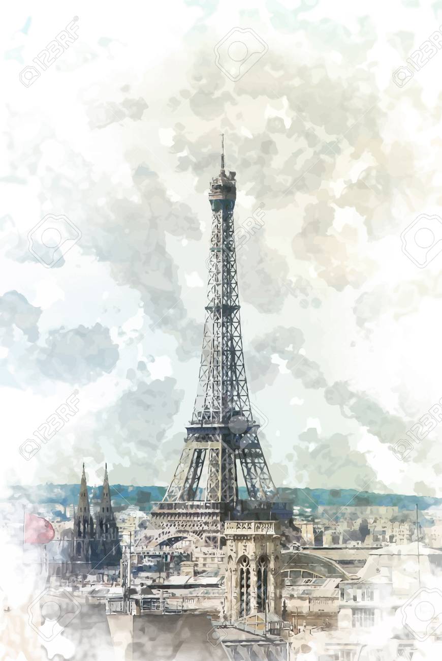 Eiffel Tower In The Cityscape Of Paris Royalty Free Cliparts Vectors And Stock Illustration Image Eiffel Tower In The Cityscape Of Paris Royalty Free Cliparts Vectors And Stock Illustration Image