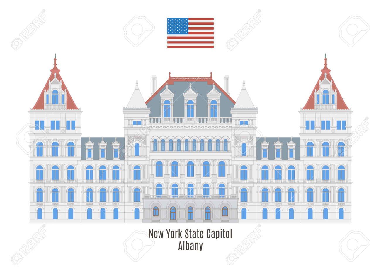 ニューヨーク州議会議事堂 アルバニー アメリカ合衆国のイラスト素材 ベクタ Image ニューヨーク州議会議事堂 アルバニー アメリカ合衆国のイラスト素材 ベクタ Image