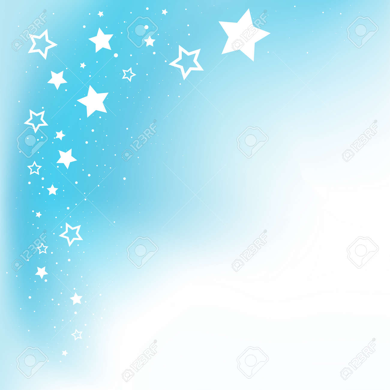 Dream Stars Blue Background And Copyspace For Message Royalty Free Cliparts Vectors And Stock Illustration Image
