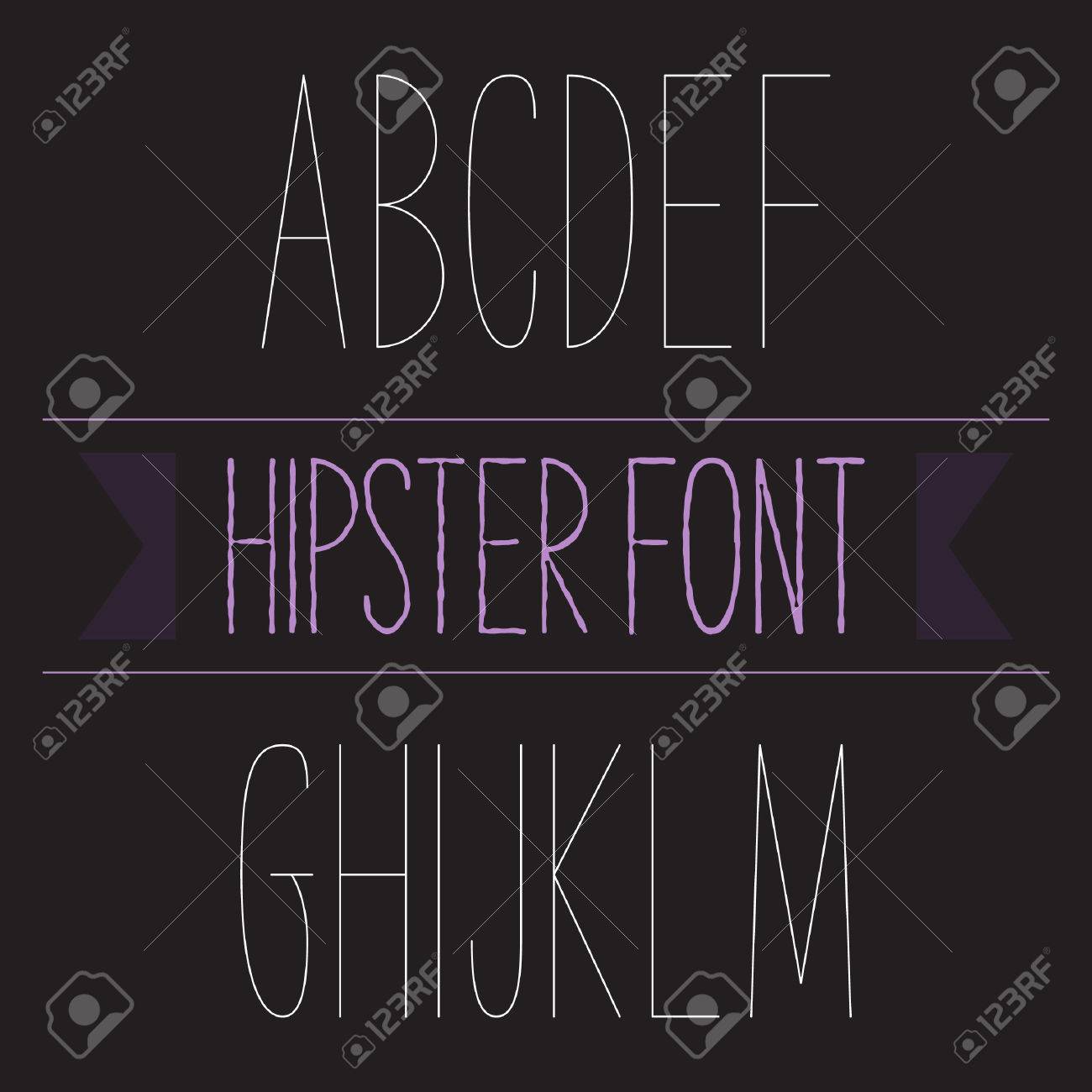 hipster font