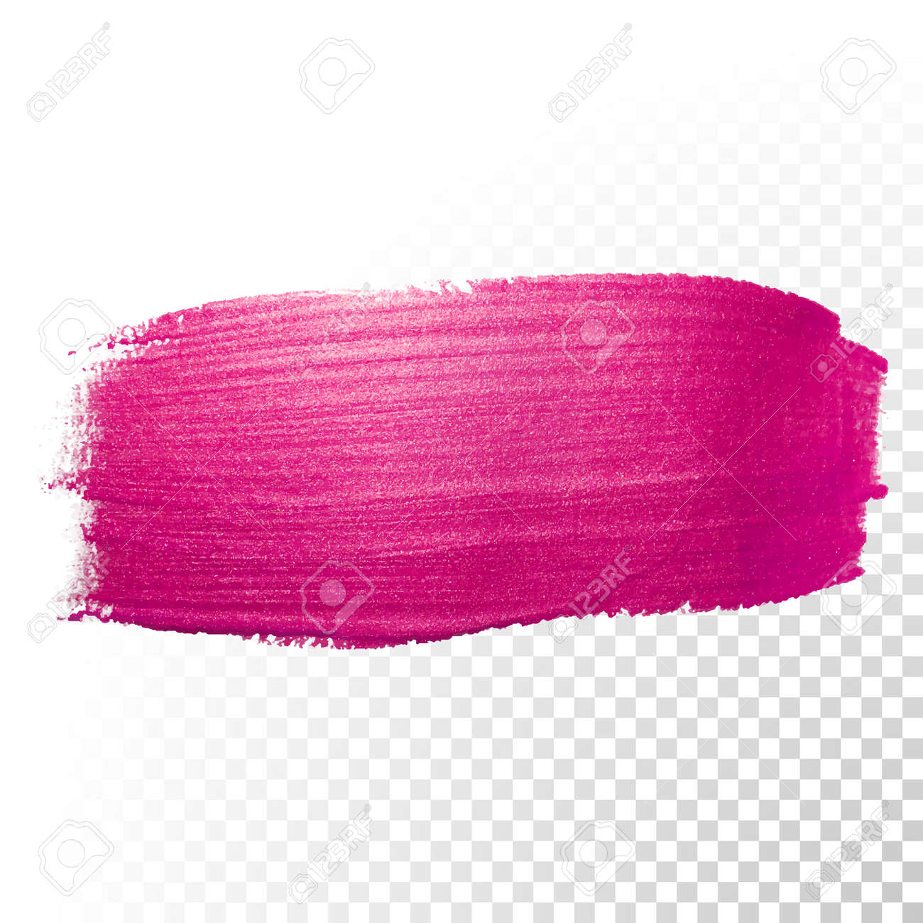 Vector pink watercolor brush stroke. Polish splash line trace. Abstract shape red oil paint smear on transparent background. - 52868116 Vector pink watercolor brush stroke. Polish splash line trace. Abstract shape red oil paint smear on transparent background. - 52868116