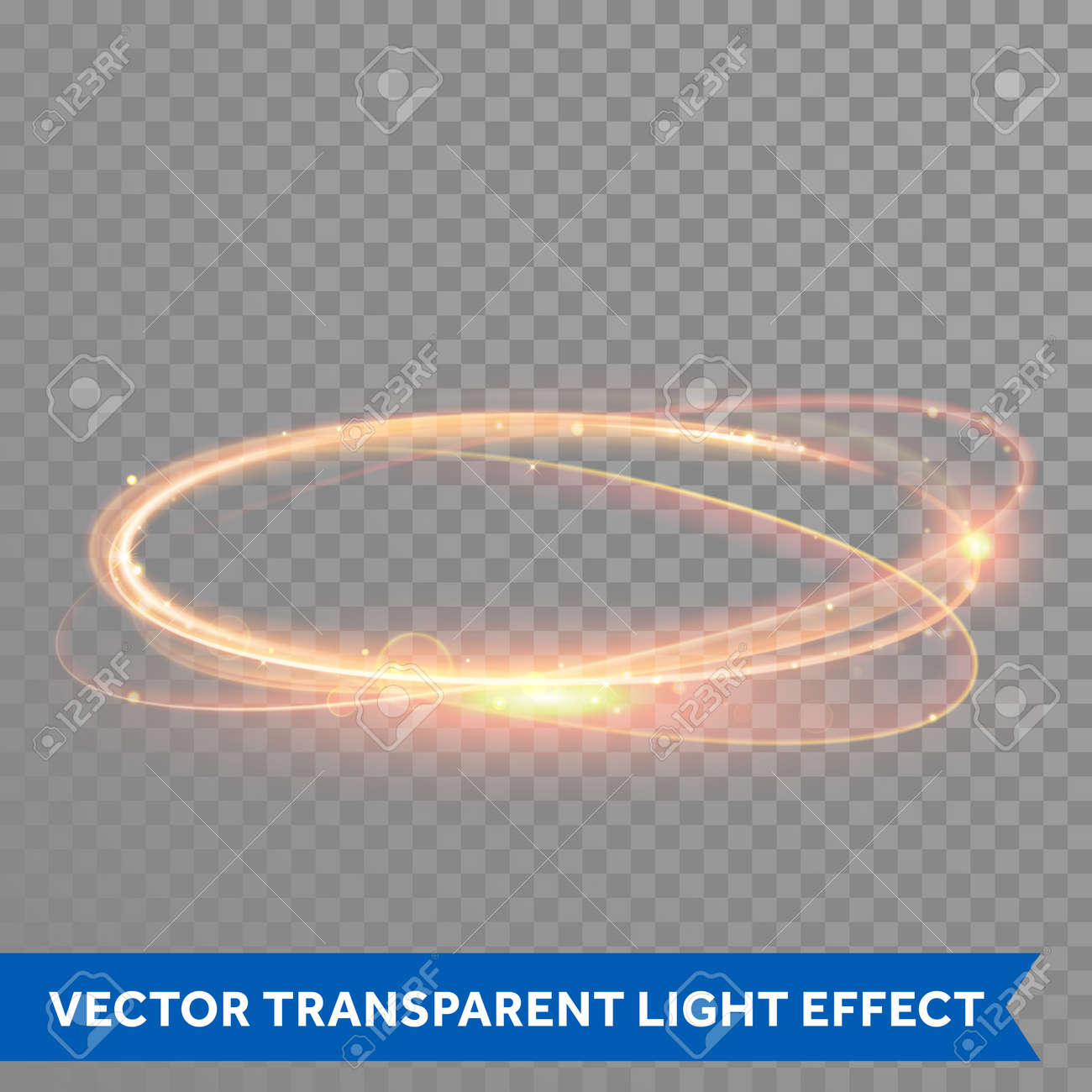 Vector magic gold circle. Glowing fire ring trace. Glitter sparkle swirl trail effect on transparent background. Bokeh glitter round wave line with flying sparkling flash lights. - 52890089 Vector magic gold circle. Glowing fire ring trace. Glitter sparkle swirl trail effect on transparent background. Bokeh glitter round wave line with flying sparkling flash lights. - 52890089