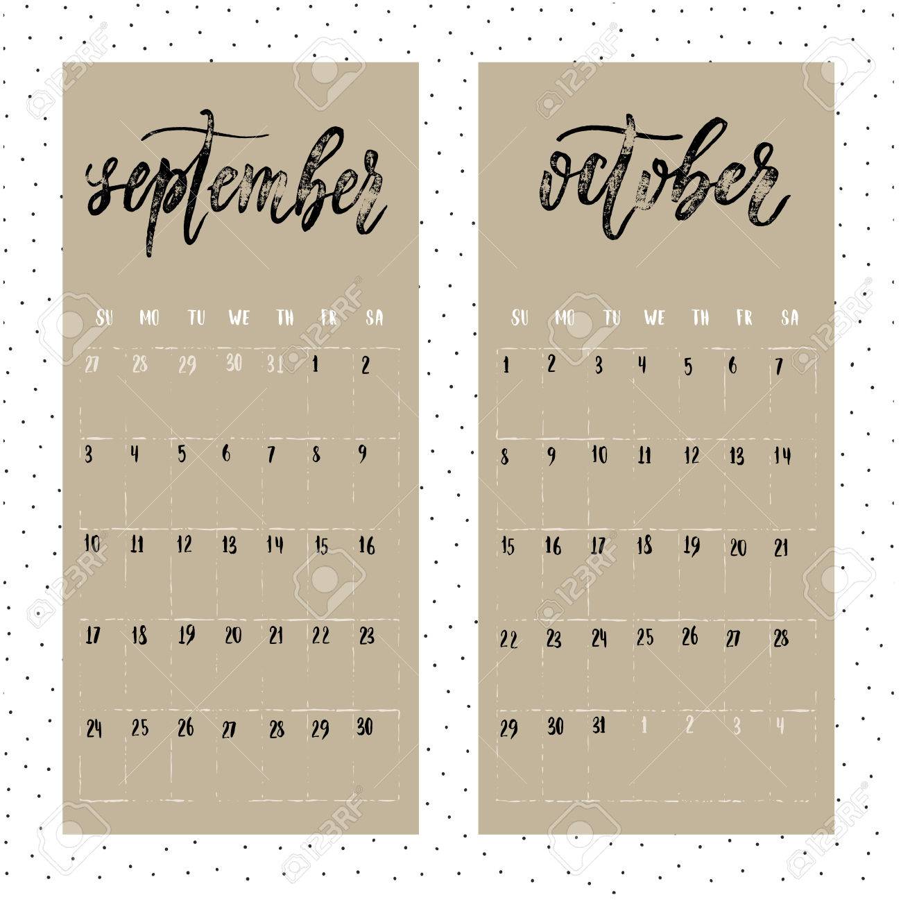 calendario 2017 año página para septiembre y octubre calendario