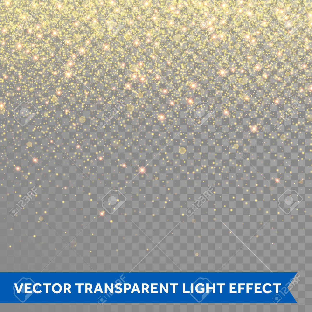 Vector gold glitter particles background effect for luxury greeting rich card. Sparkling texture. Star dust sparks in explosion on transparent background. - 62012772 Vector gold glitter particles background effect for luxury greeting rich card. Sparkling texture. Star dust sparks in explosion on transparent background. - 62012772