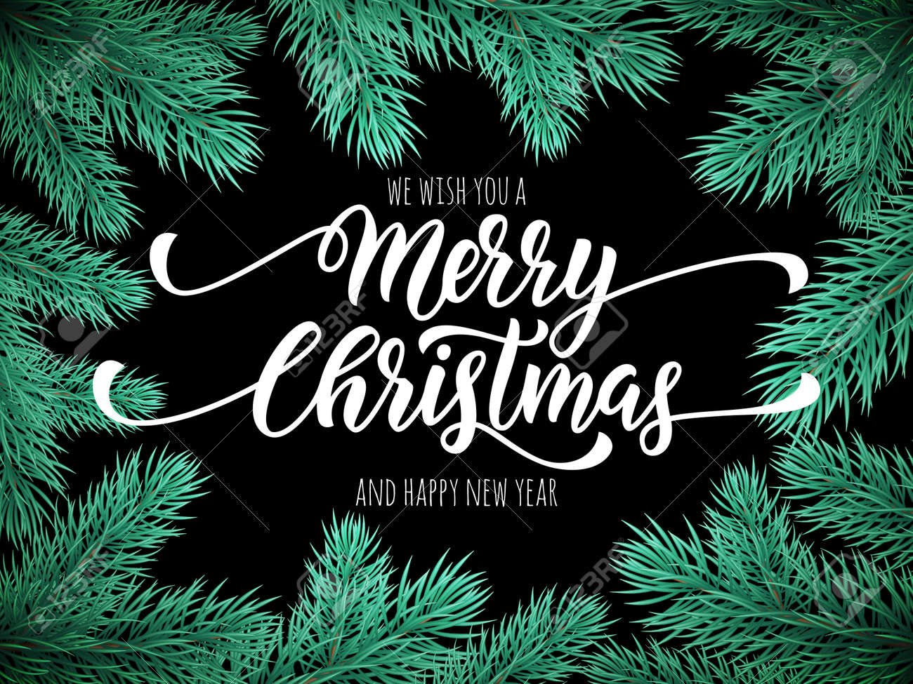 christmas tree poster template