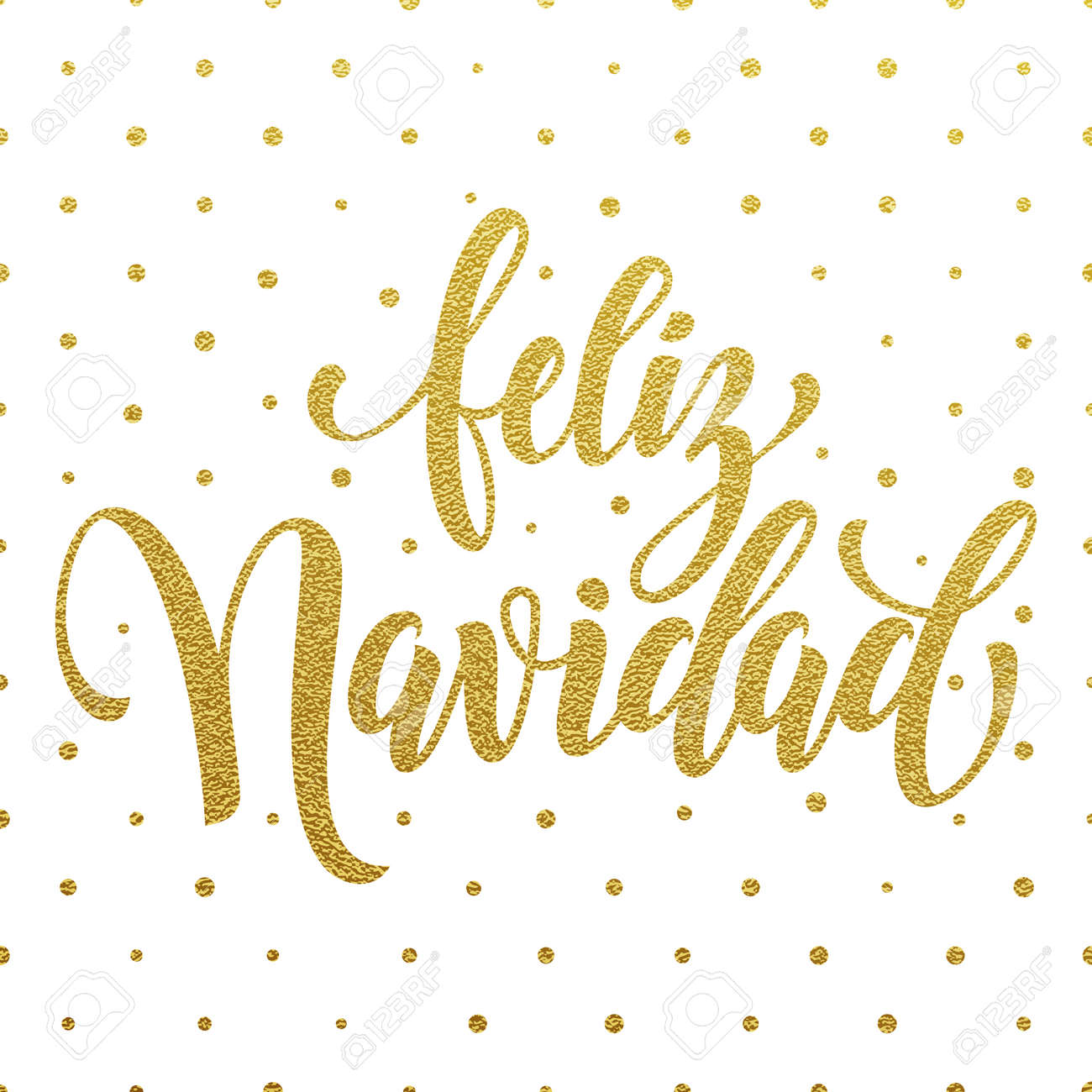 spanish text for merry christmas greeting feliz navidad card