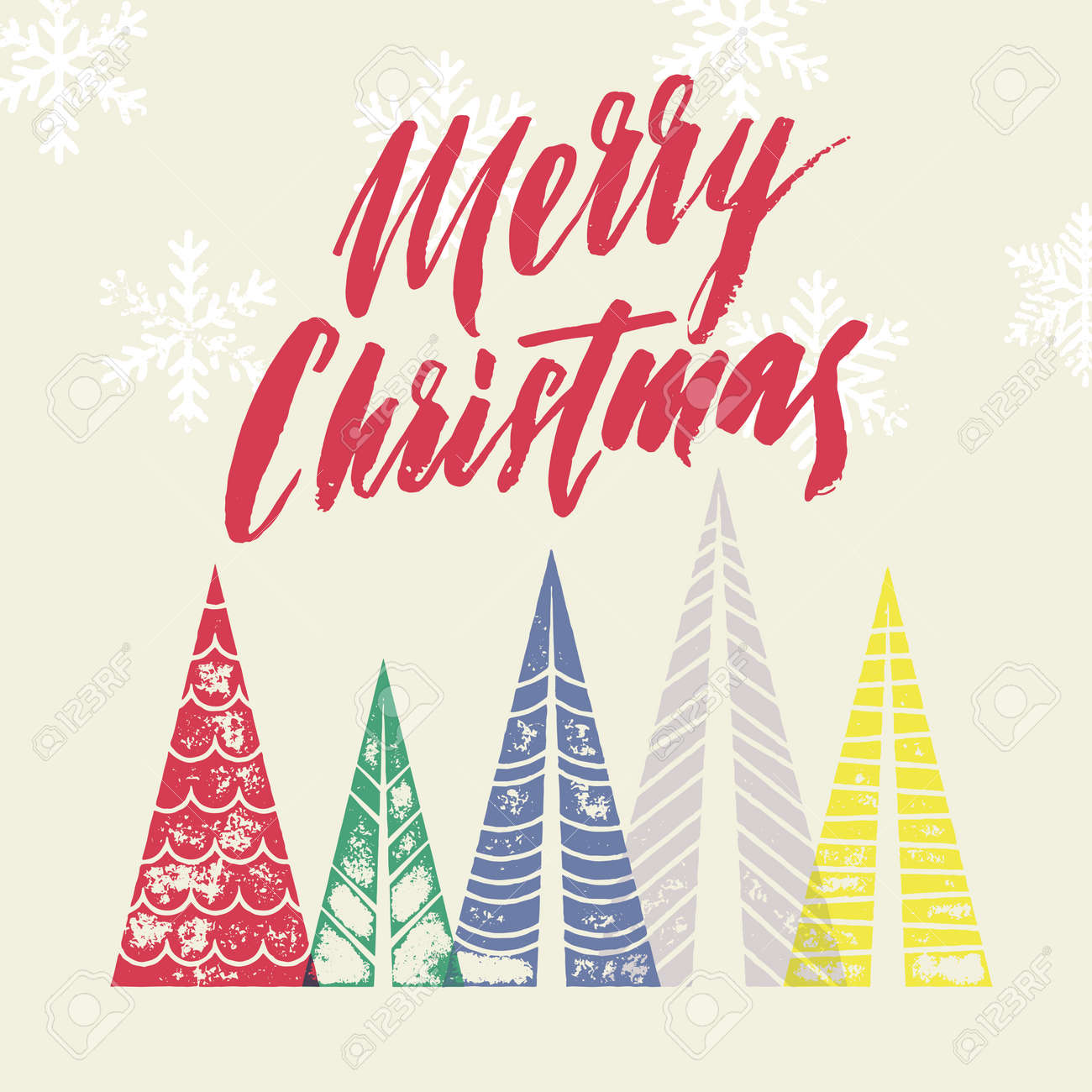 Auguri Di Buon Natale Lyrics.Vettoriale Priorita Bassa Della Foresta Di Inverno Con La Cartolina D Auguri Degli Alberi Di Natale Testo Di Cartolina D Auguri Di Buon Natale Con La Foresta Di Alberi Di Pino In Forma