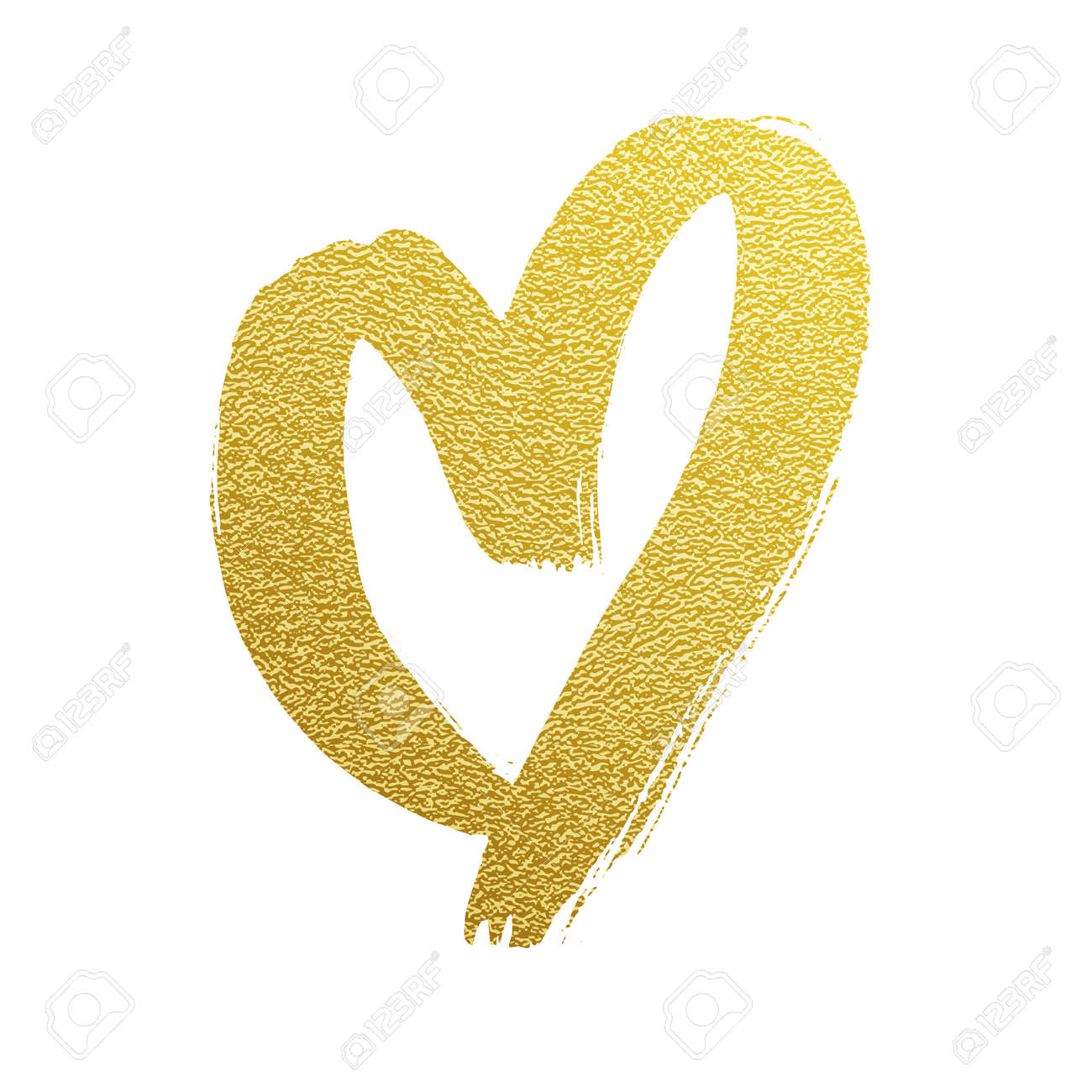 Goldene Herz Vektor Hand Goldfolie Symbol Auf Weissen Hintergrund Fur Luxus Hochzeit Oder Geburtstag Grusskarte Gezeichnet Lizenzfrei Nutzbare Vektorgrafiken Clip Arts Illustrationen Image 69603069