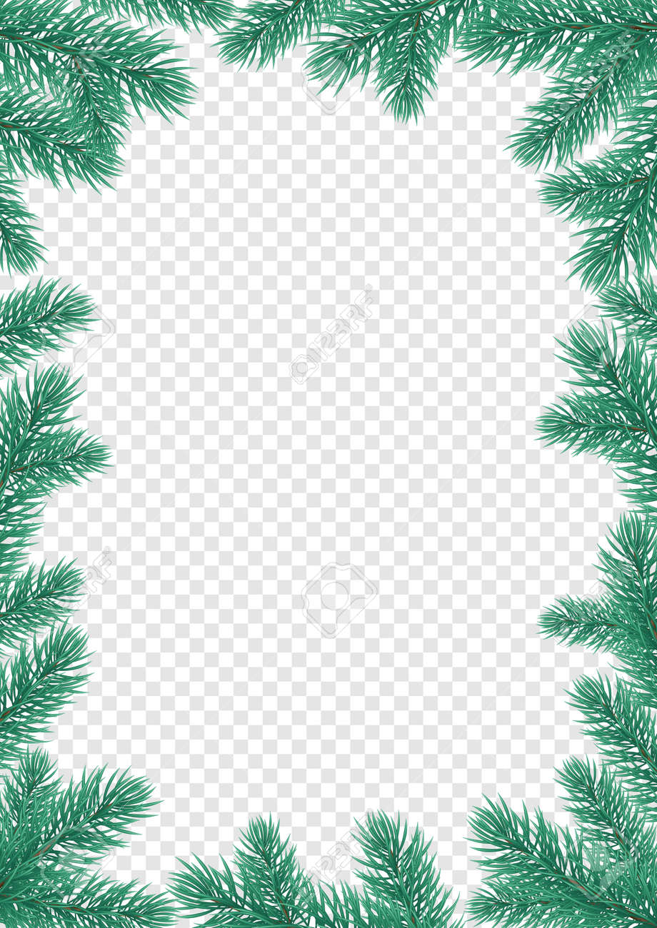 christmas holiday greeting card template with fir or pine tree holiday greeting card template