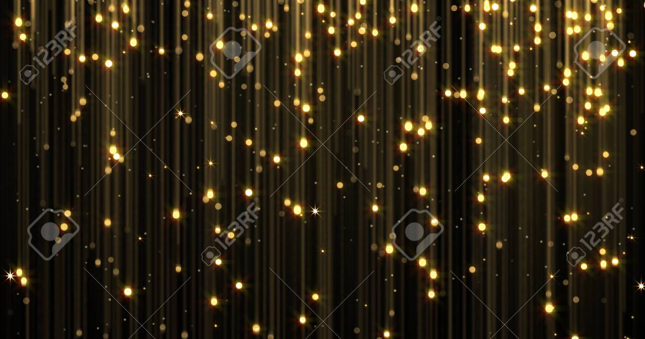 Golden rain, gold glitter particles with magic light sparks falling. Glowing glittering Christmas background, shiny sparkling and flowing light threads, luxury gold shimmer glare - 132053508 Golden rain, gold glitter particles with magic light sparks falling. Glowing glittering Christmas background, shiny sparkling and flowing light threads, luxury gold shimmer glare - 132053508