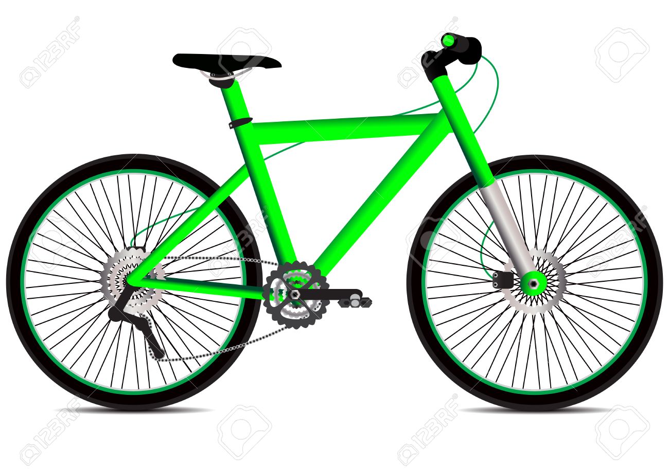 bicicleta verde