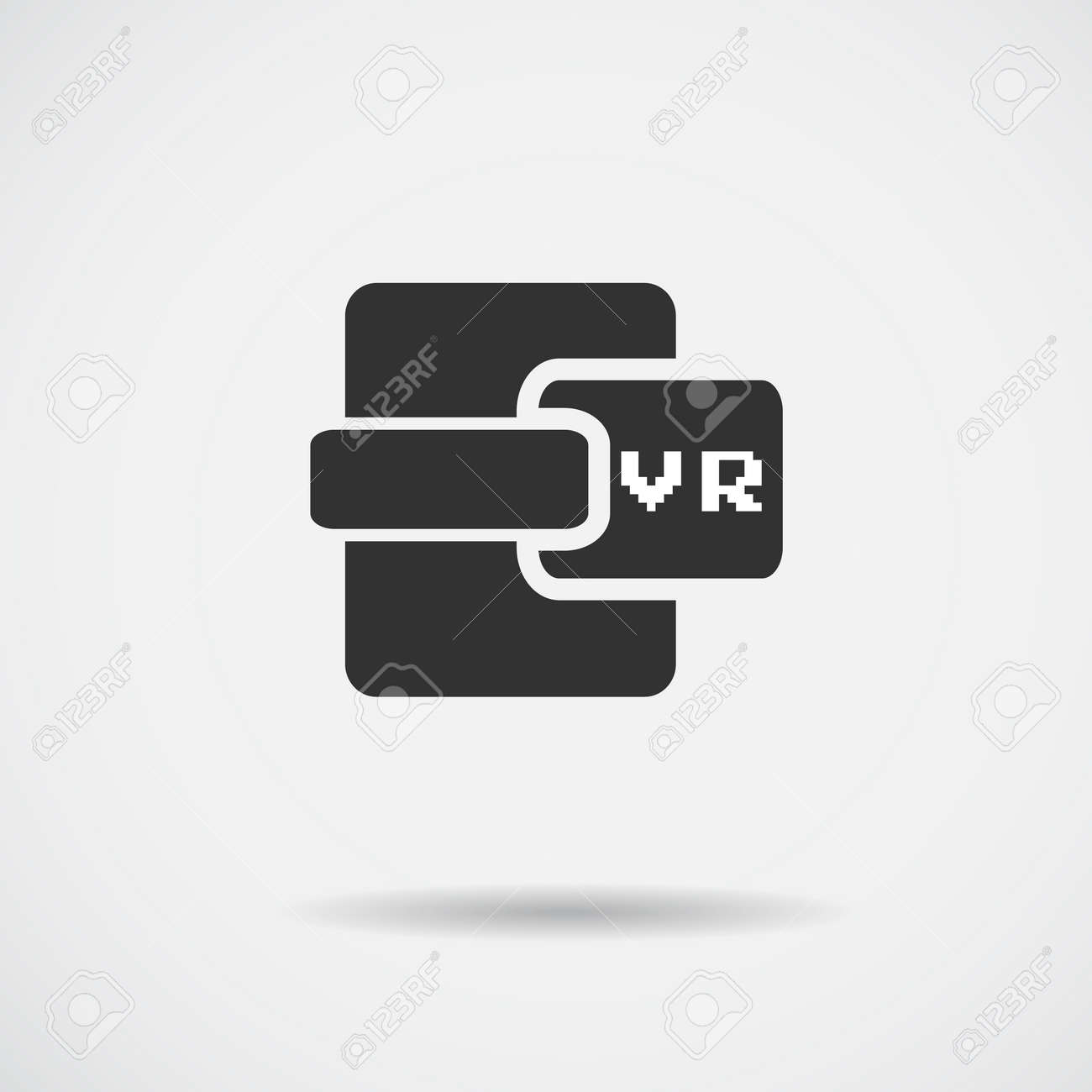 仮想現実のアイコン Vr ロゴ アイコン シルエット ベクトル図のイラスト素材 ベクタ Image 5332