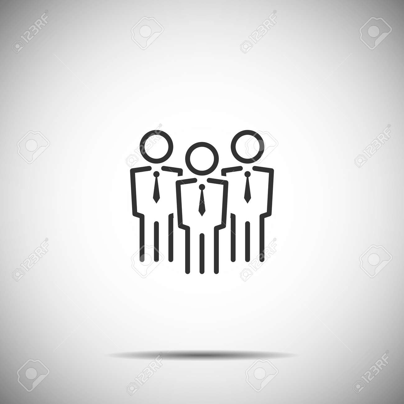 灰色の背景の人アイコン のイラスト素材 ベクタ Image