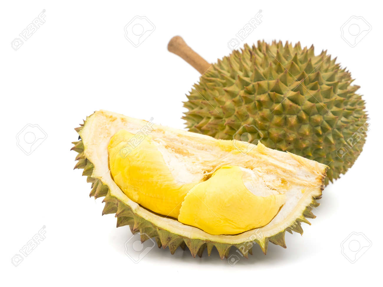 King of fruits, Durian on white background. - 78673348 King of fruits, Durian on white background. - 78673348
