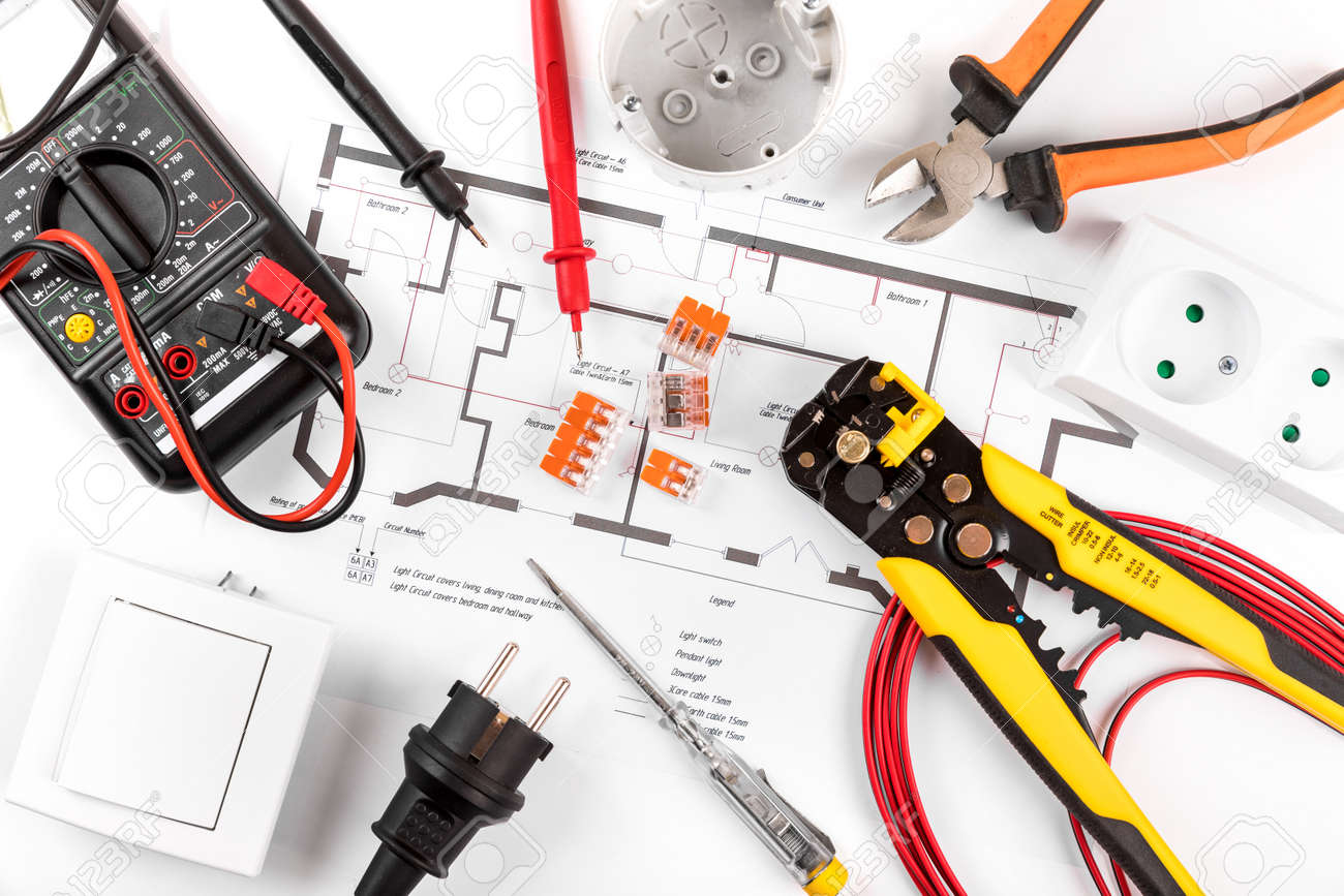 tools and equipment in electrical wiring