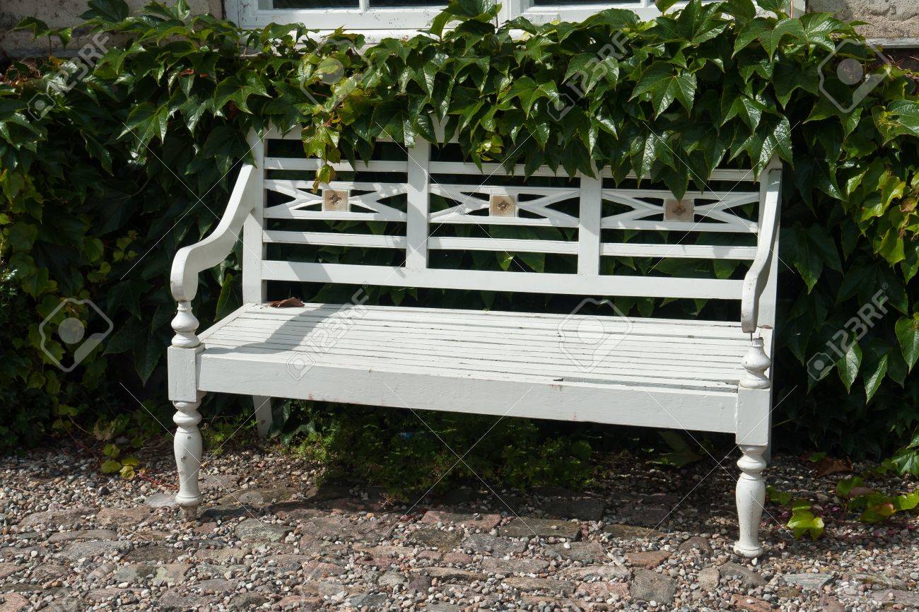 Beautiful Classical Design Park Garden White Wood Bench Seating - Beautiful Classical Design Park Garden White Wood Bench Seating Cornerstock Photo beautiful classical design park garden white wood bench seating - beautiful classical design park garden white wood bench seating cornerstock photo
