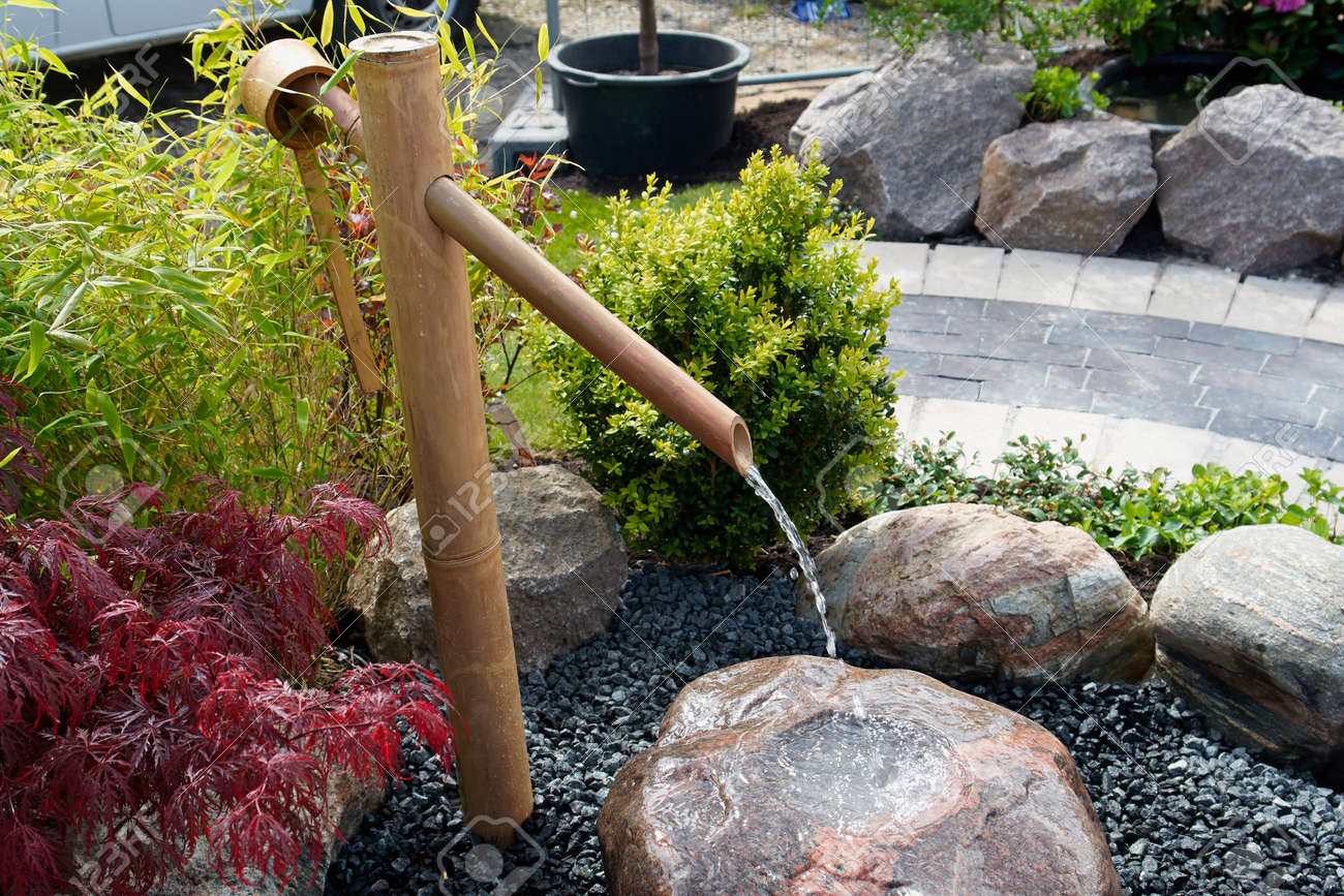 Schöne Dekorative Japanischen Garten Bambus Wasserfall Hause Teich ... Schöne Dekorative Japanischen Garten Bambus Wasserfall Hause Teich ...