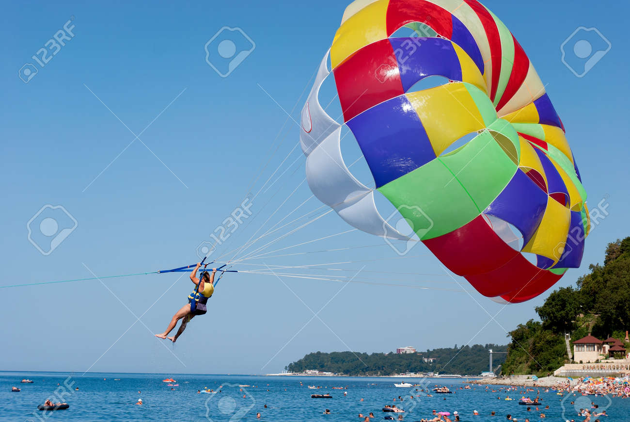 flying on a parachute