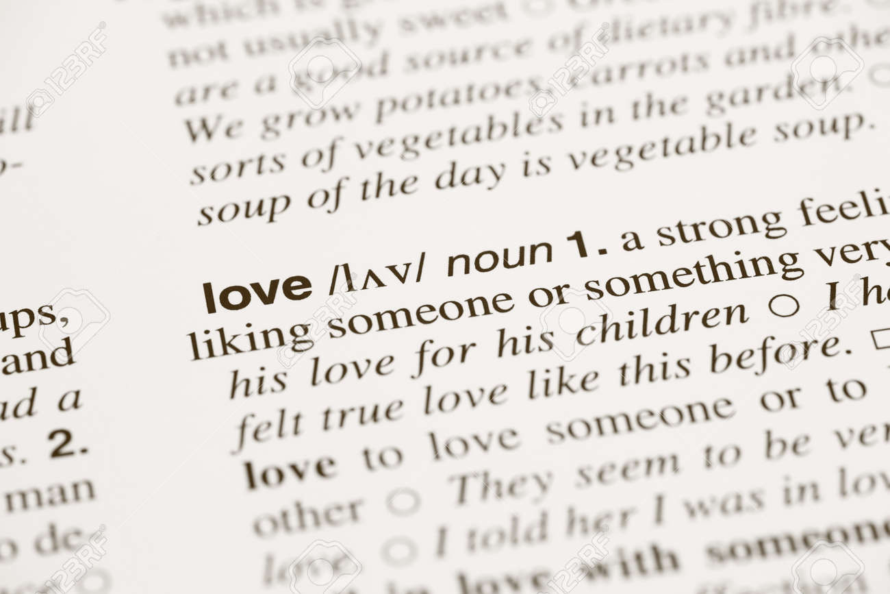 Definition Word Love In Dictionary Stock Photo Definition Word Love In Dictionary Stock Photo