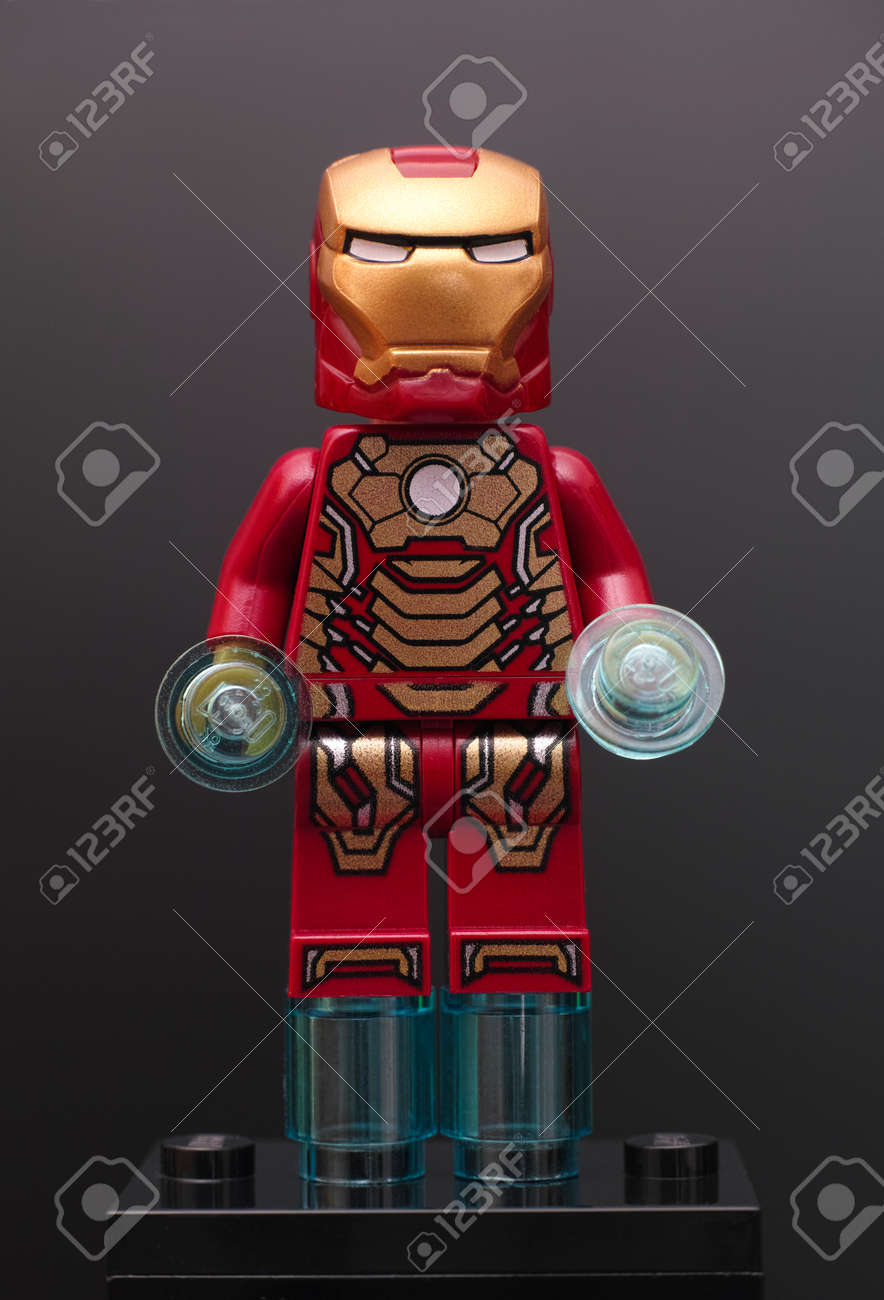black iron man lego