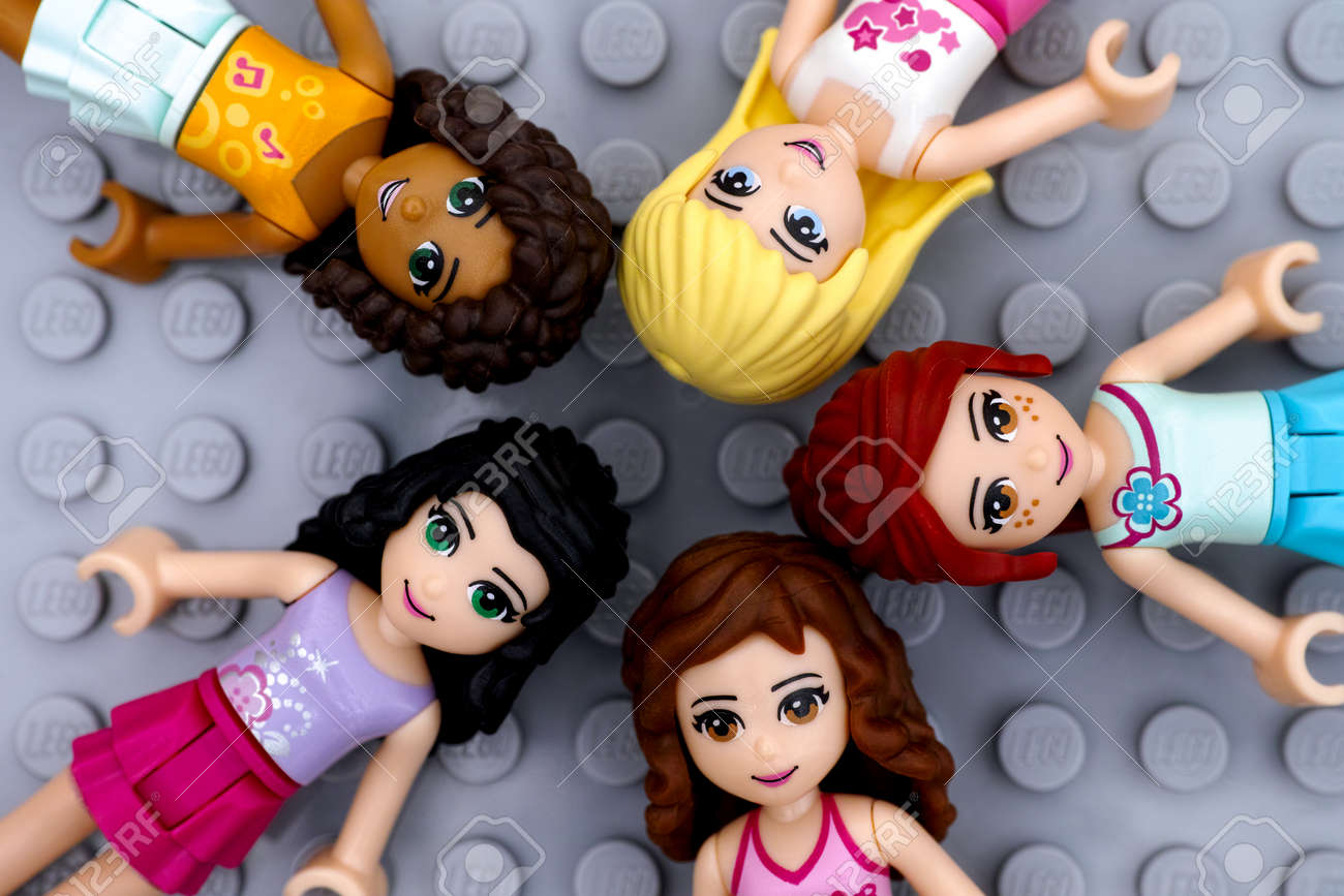 Tambov Russian Federation July 06 2016 Five Lego Friends Stock