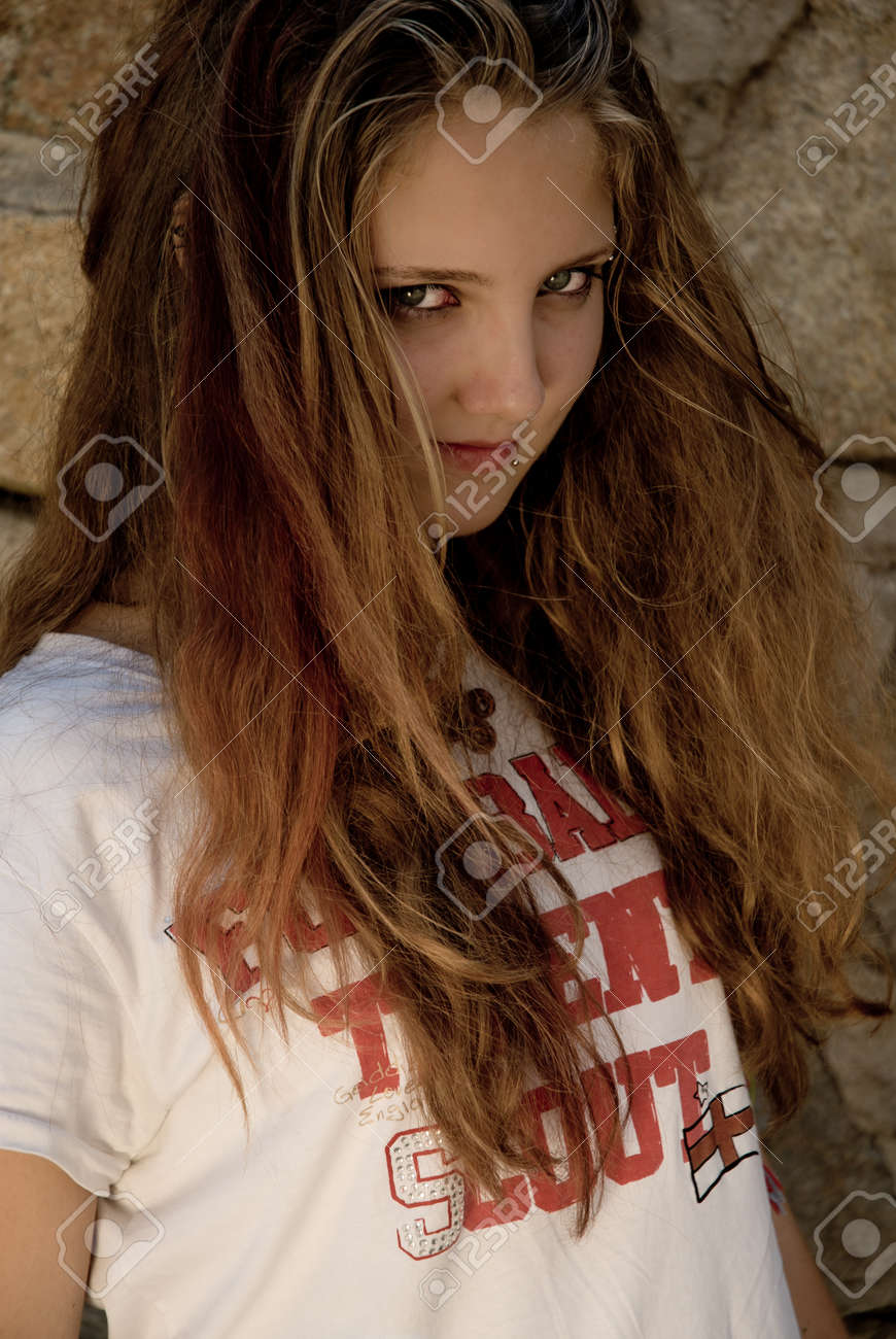Stock Photo Teen Girl Looking Naughty Stock Photo Teen Girl Looking Naughty