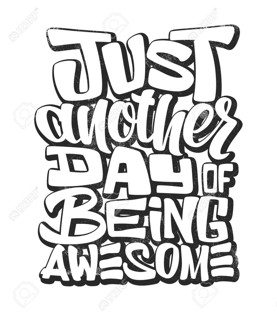 素晴らしいスローガン イラスト T シャツのグラフィックをレタリングします のイラスト素材 ベクタ Image